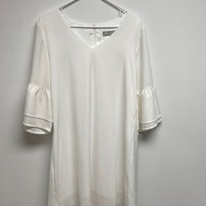 Belongsci beautiful white dress Size -Large